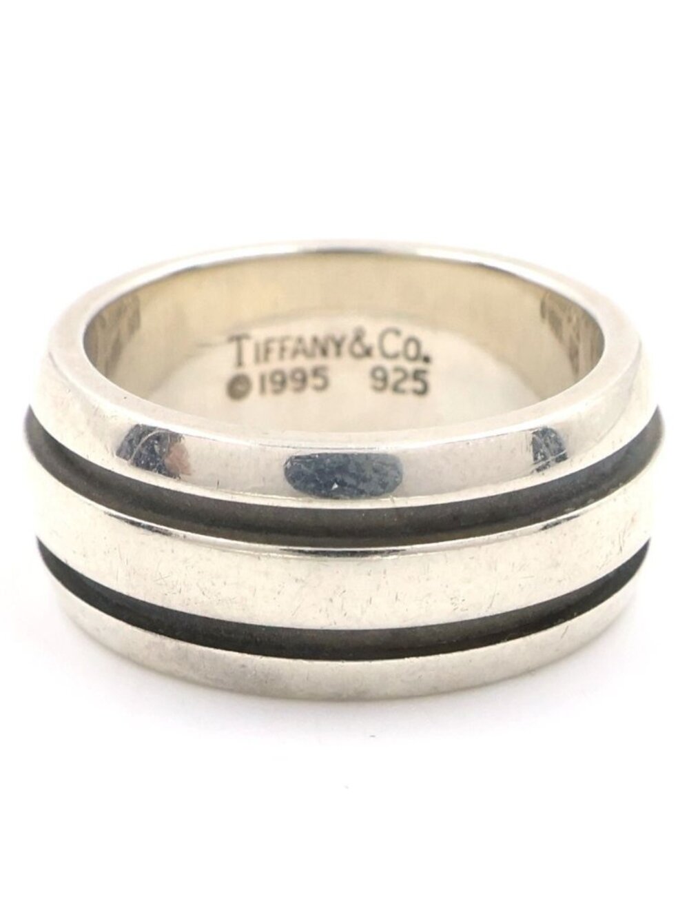 Tiffany & Co Grouped Double Line Ring Silver